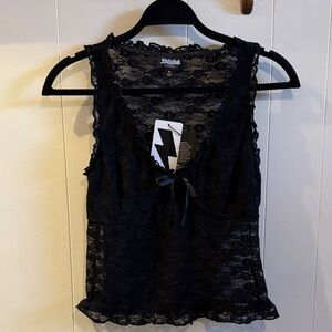 JCPenney Elegant Black Lace Camisole